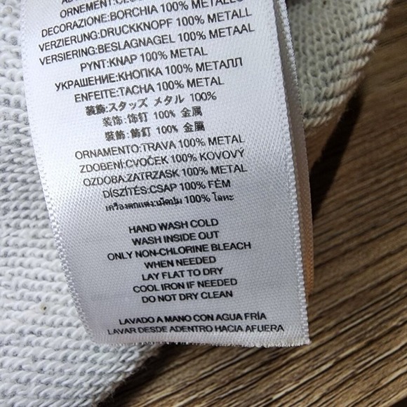 Michael Kors Silver Mirrored Polka Dot Sweatshirt Size M - Picture 9 of 9